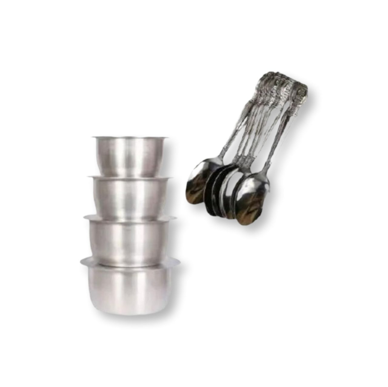 4pcs set of stainless sufuria