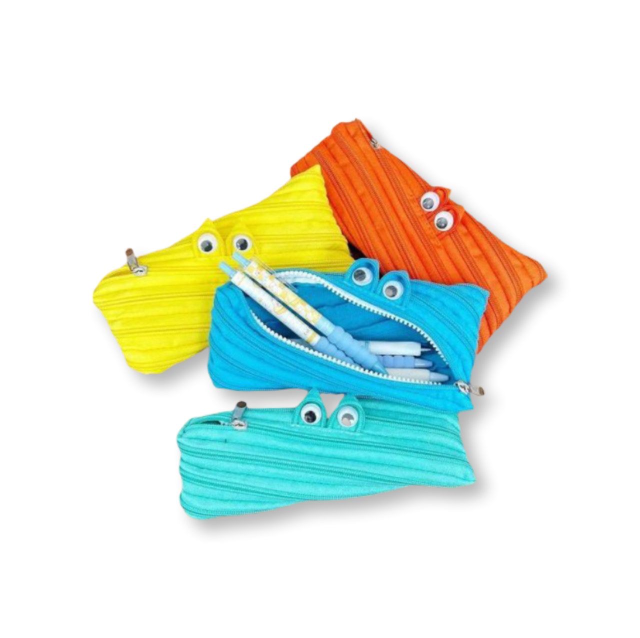 cute monster pencil case portable (4 color) set