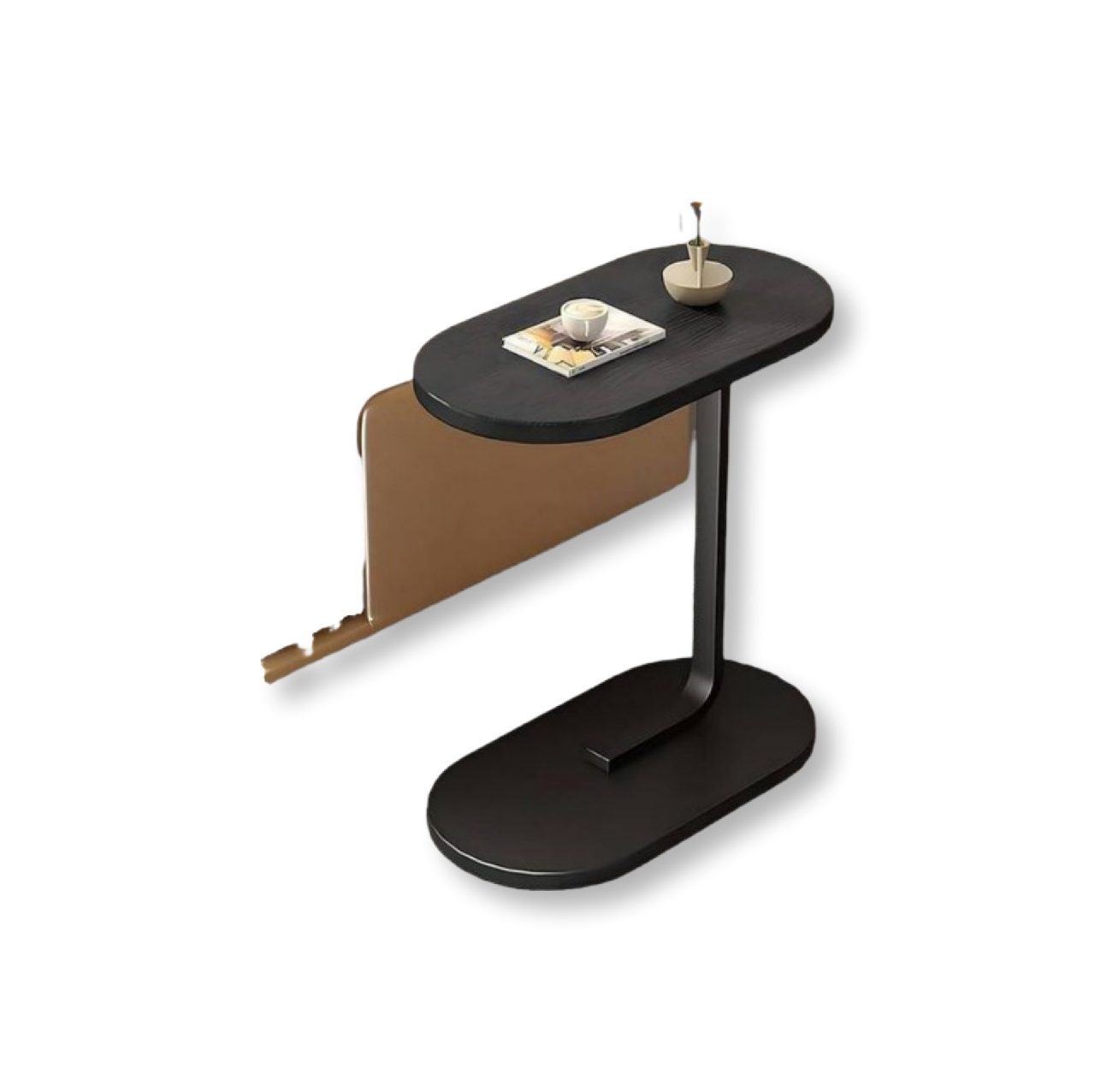 c-shaped side stool table