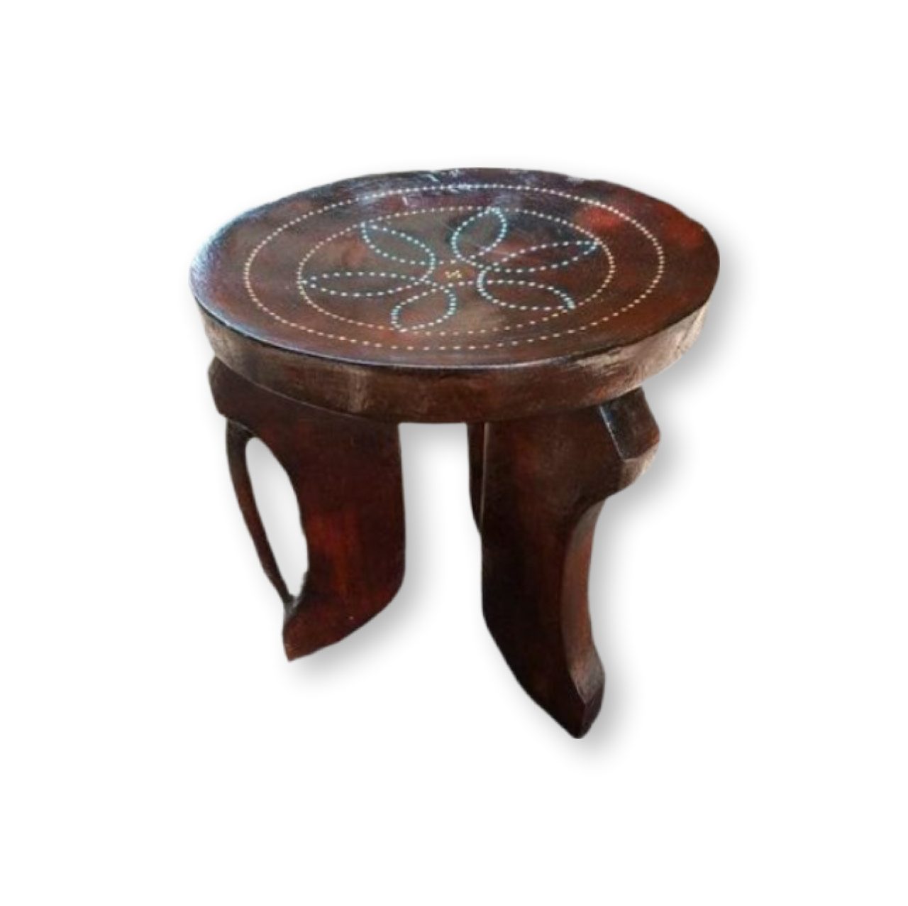 African 3 legs Jacaranda wood stool