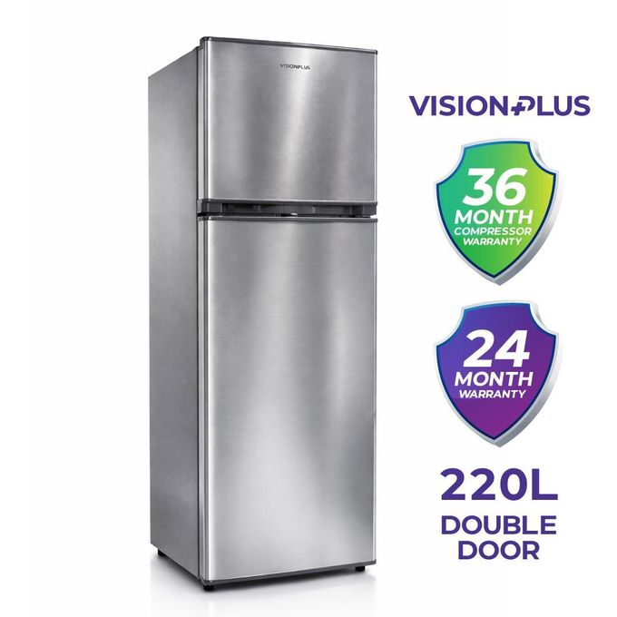 Store Anniversary deal Vision Plus 220L Double Door Fridge